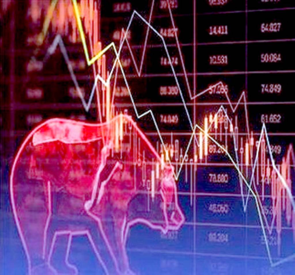 Stock market decline Sensex falls 361 points